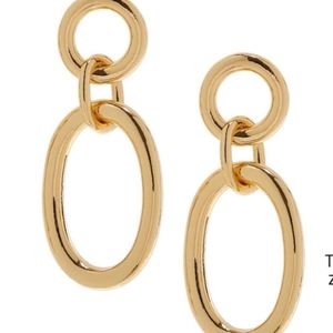 Ben-Amun Gold Circle & Oval Earrings